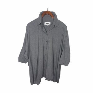 Maison Margiela MM6 Women's Oversize Button Front Shirt  Size Small ITALY.